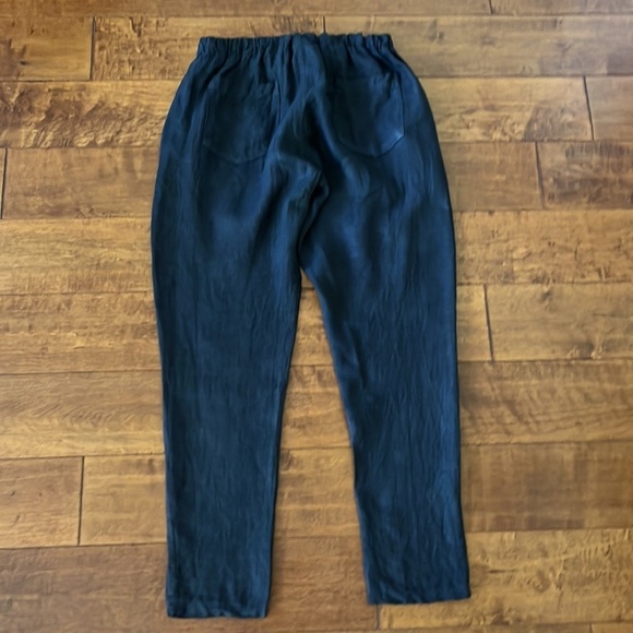 Vic bee Linen Navy Pant Size M - Picture 3 of 14